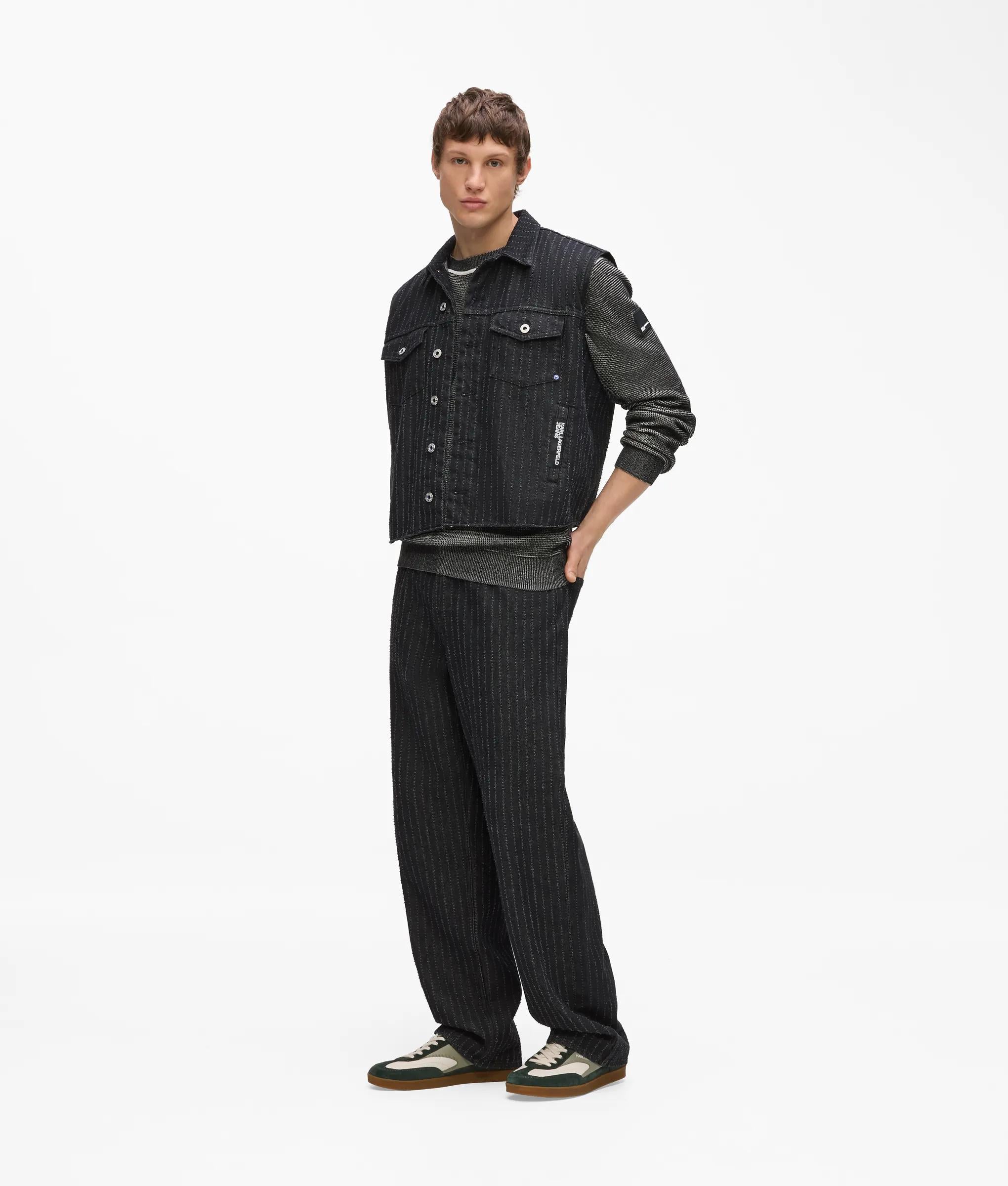 Hemd van denim met pinstripes