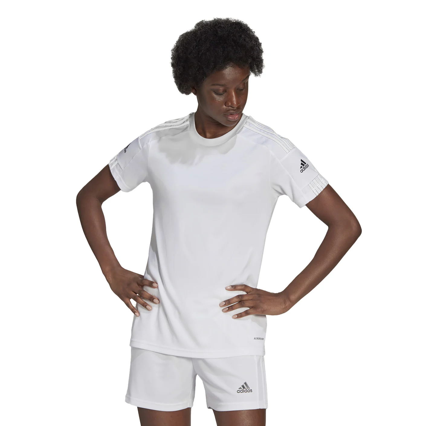 Adidas Squadra 21 Voetbalshirt Dames Wit Zwart