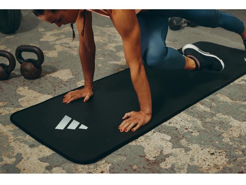 adidas Trainingsmatte Schwarz, 10 mm Yoga-Matte