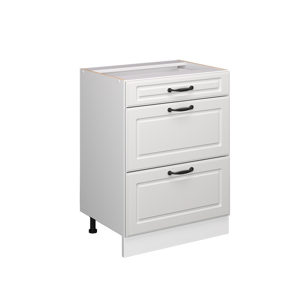 Vicco Schubladenunterschrank Küchenschrank Küchenzeile R-Line Landhaus 60 cm Weiß Schublade