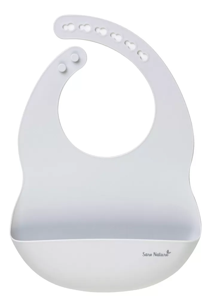 SARO BABY Nordic Silicone Hagesmæk - Grey - 1 stk.