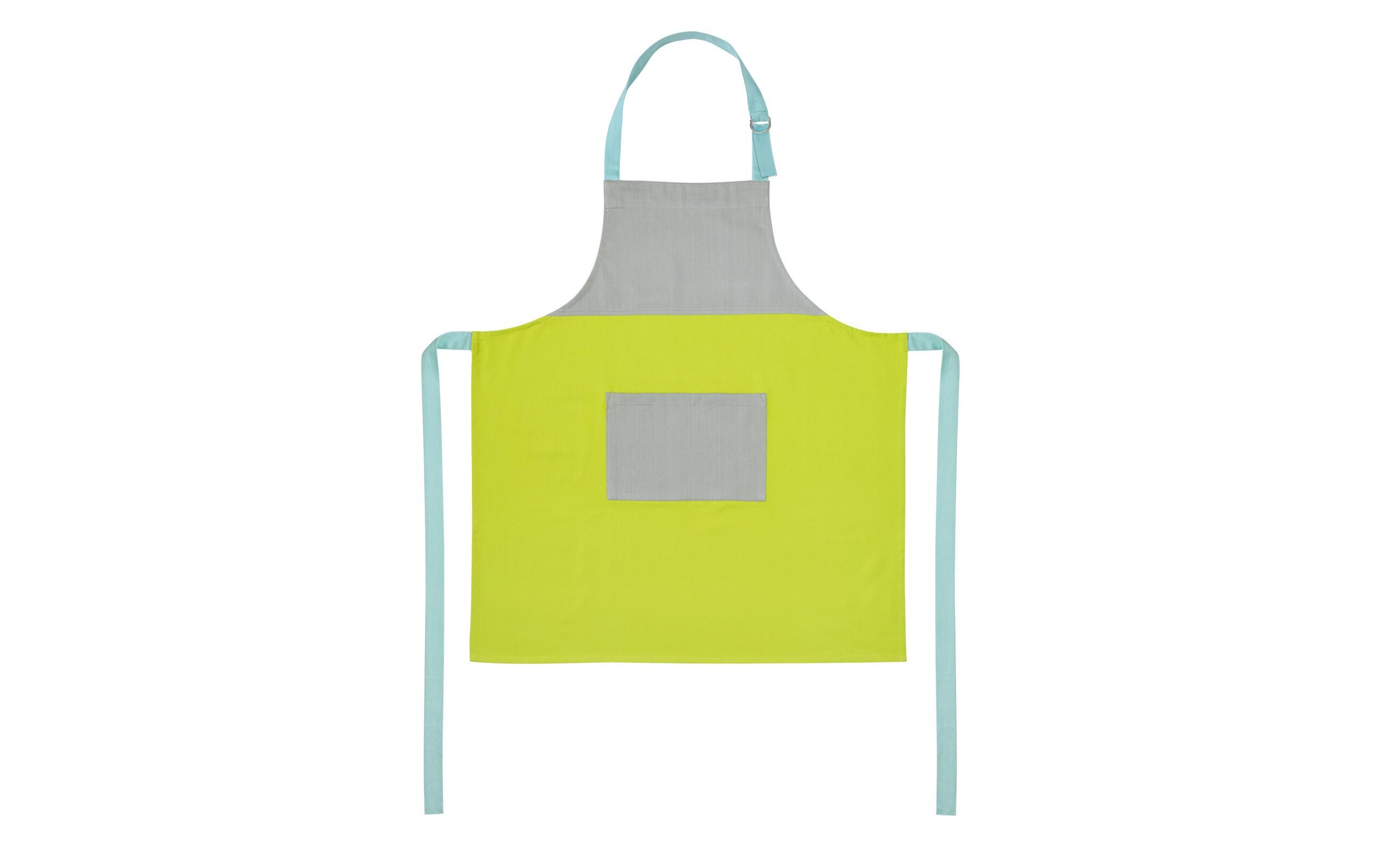 Kochschürze Lemon Grasgrün/Hellblau/HimmelblauSchürze aus Baumwolle