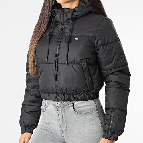 Doudoune Capuche Crop Femme 5964 Noir