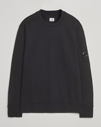 C.P. Company Diagonal Raised Fleece Lens Sweatshirt Black
