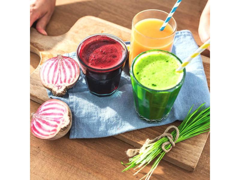 Gastroback Slow Juicer Advanced vital Schwarz/Silber Slow Juicer für alle Obst- und Gemüsesorten