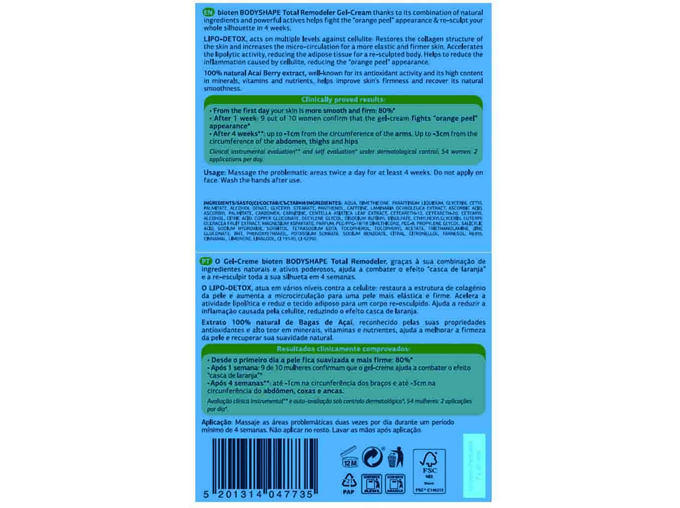 GEL BIOTEN CORPO REMODELADOR 200ML