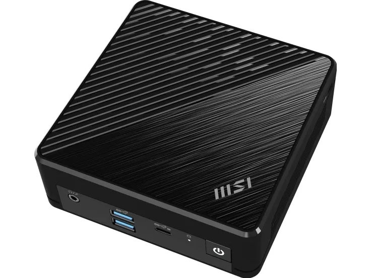 MSI Cubi N ADL 001EU - Mini PC N-series N200 / op til 3.7 GHz - RAM 4 GB - SSD 128 GB - NVMe - UHD Graphics - Gigabit Ethernet - Win 11 Pro - skærm: ingen - sort