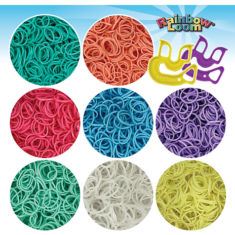 Rainbow Loom skattekiste - pastel