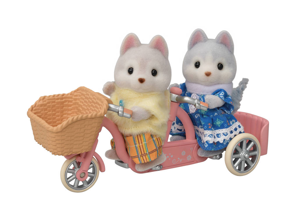 5637tandem fiets set- Husky zus & broer