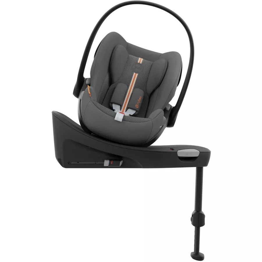 cybex GOLD Babyschale Cloud G i-Size Plus Lava Grey Plus mit Basisstation Base G