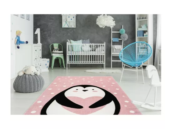 Tapis de Chambre Enfant Pingouin 