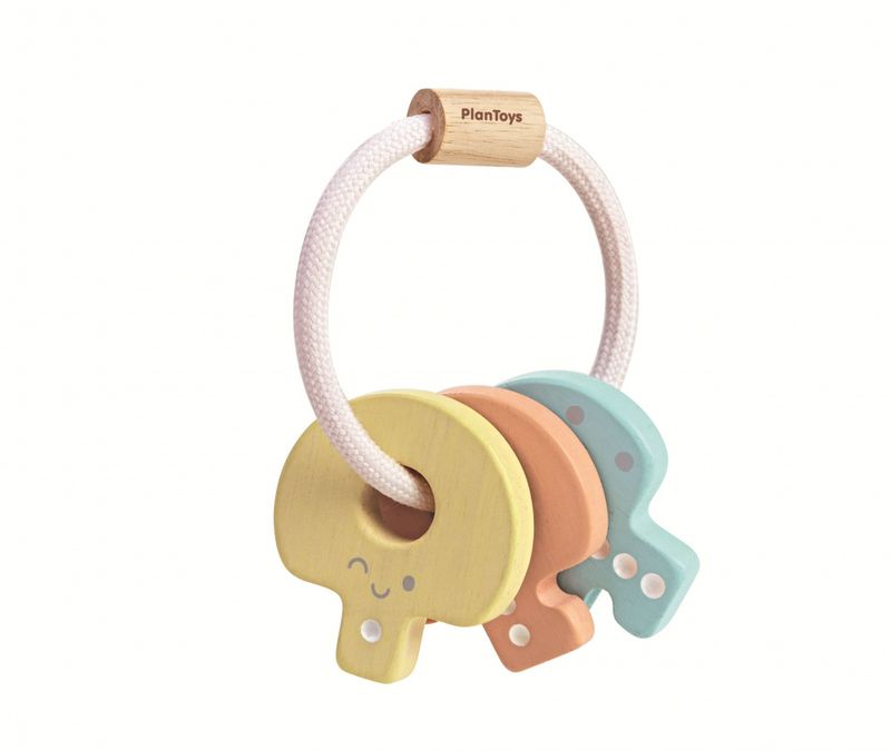 PlanToys Nøkkel Rangle, Pastell