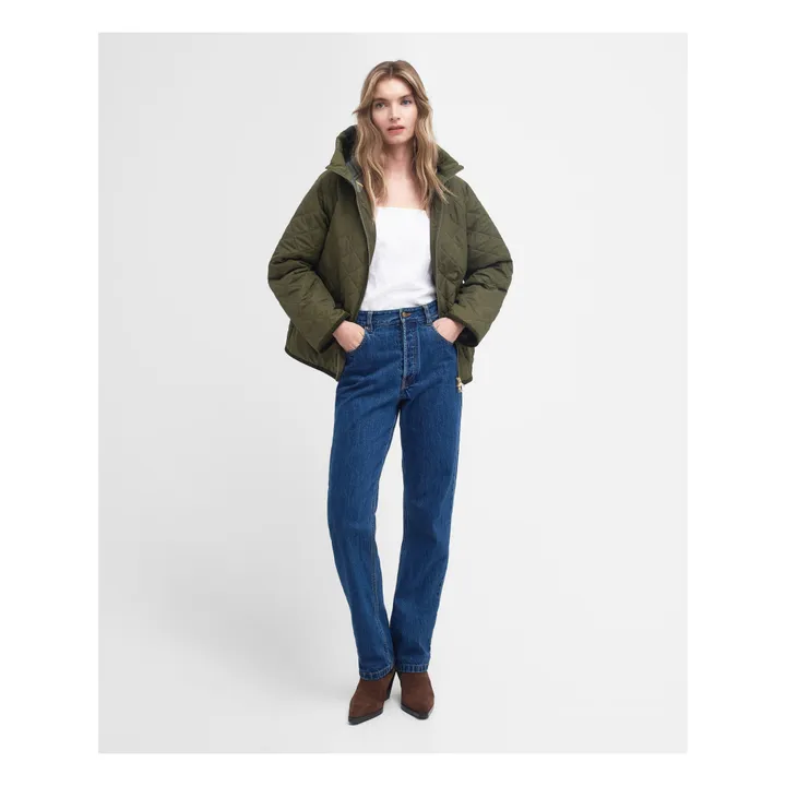 Barbour Veste à Capuche Matelassée Glamis | Vert kaki