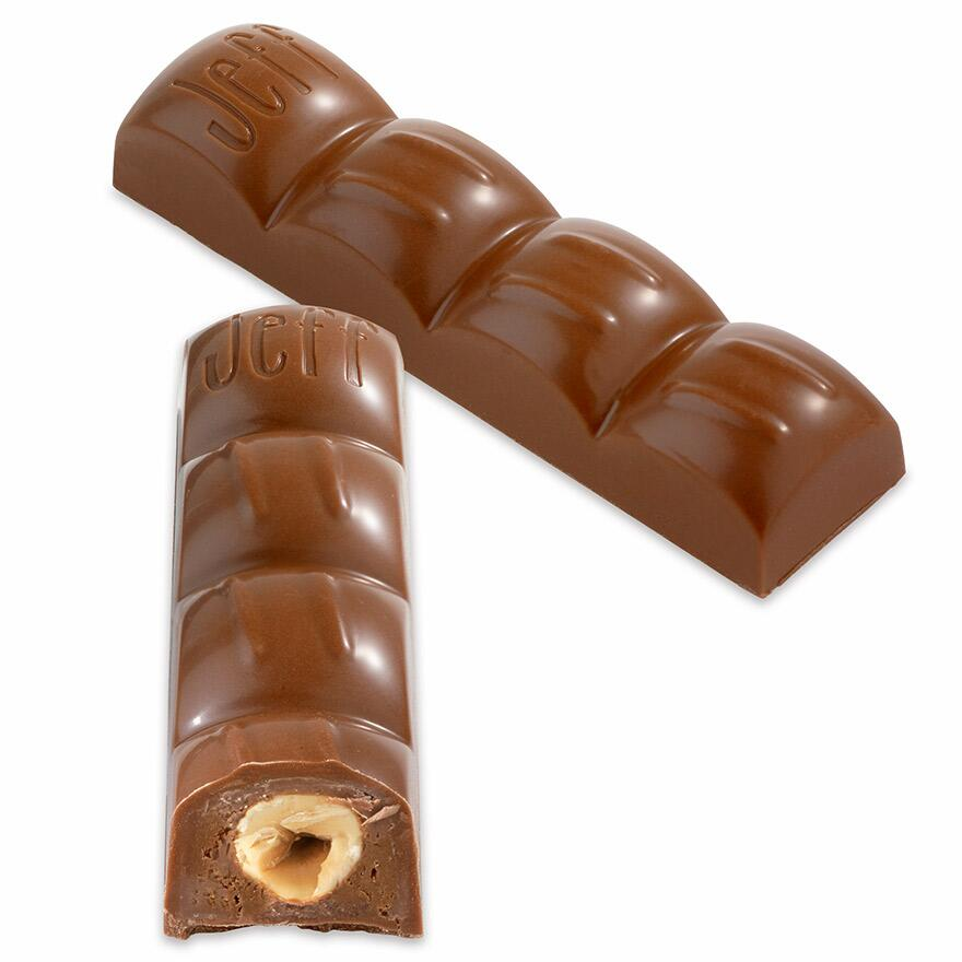 Barre de chocolat au Lait et Praliné Noisettes Entières