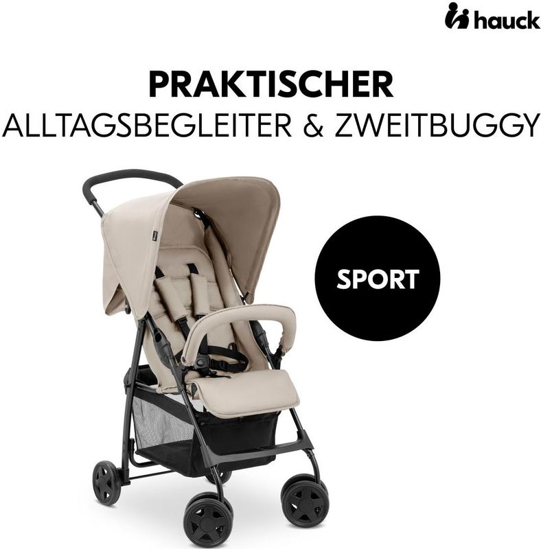 hauck - Buggy Sport - Tango/Caviar - Reiskinderwagen - 5,9 kg - Ligfunctie - Opvouwbaar