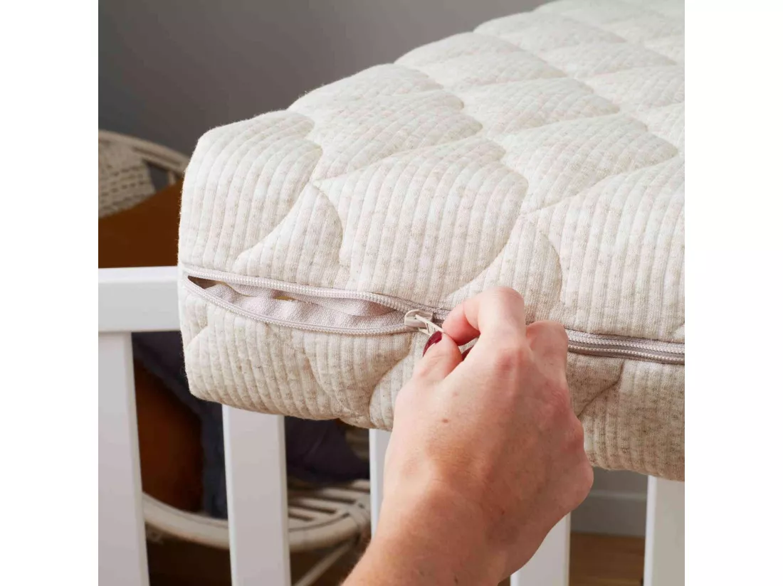 Matelas bébé déhoussable et réversible coco + latex 60x120