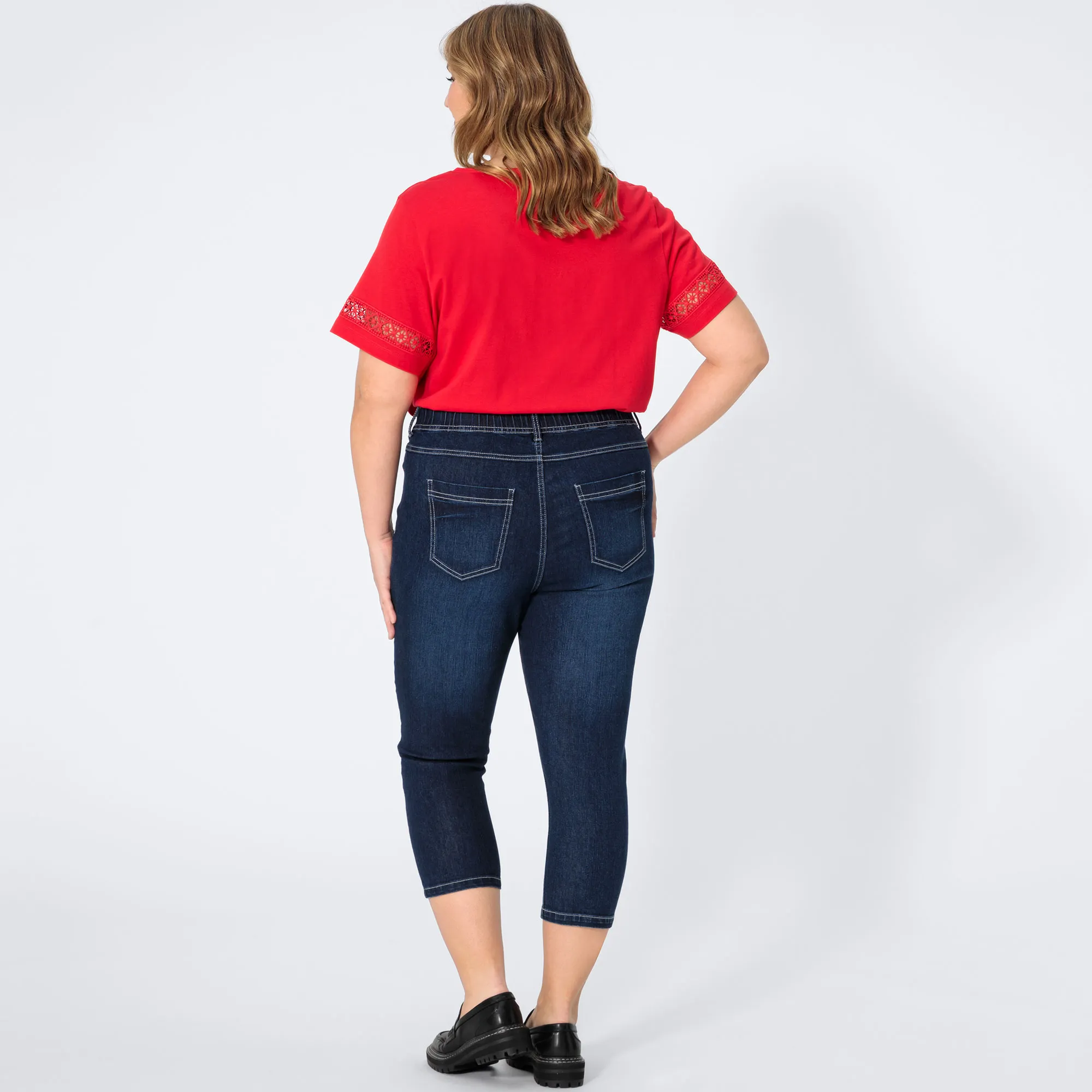 Damen-Jeans mit Wasch-Effekten, große Größen