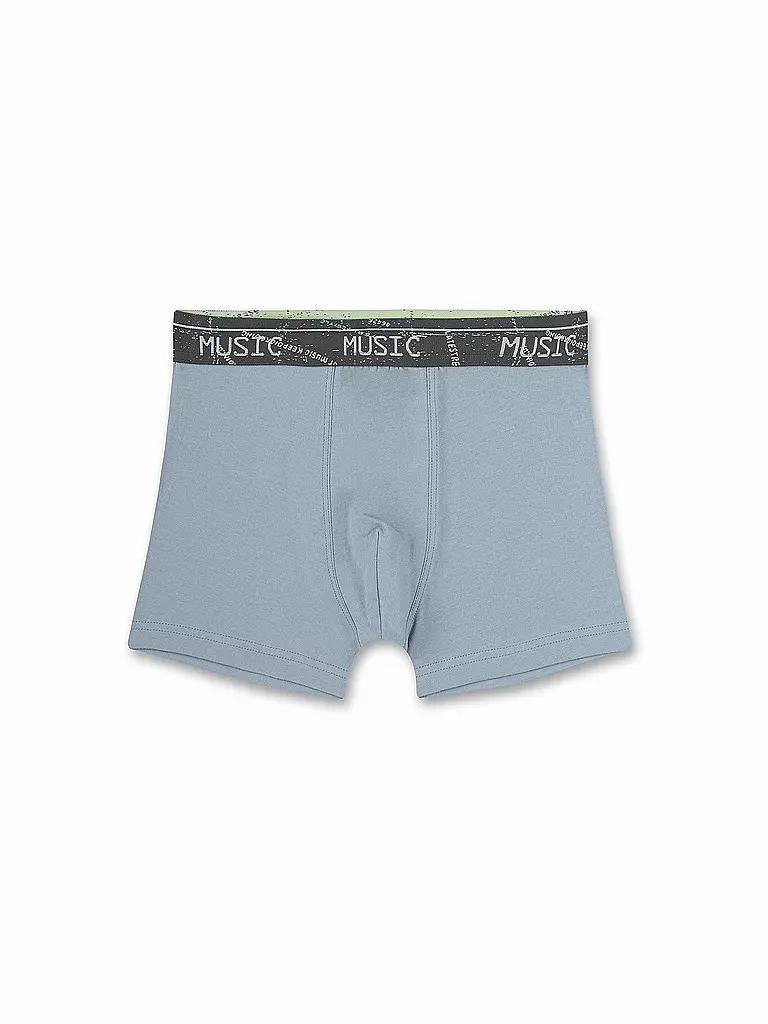 SANETTA Jungen Pants 2er Pkg. WORDING grau