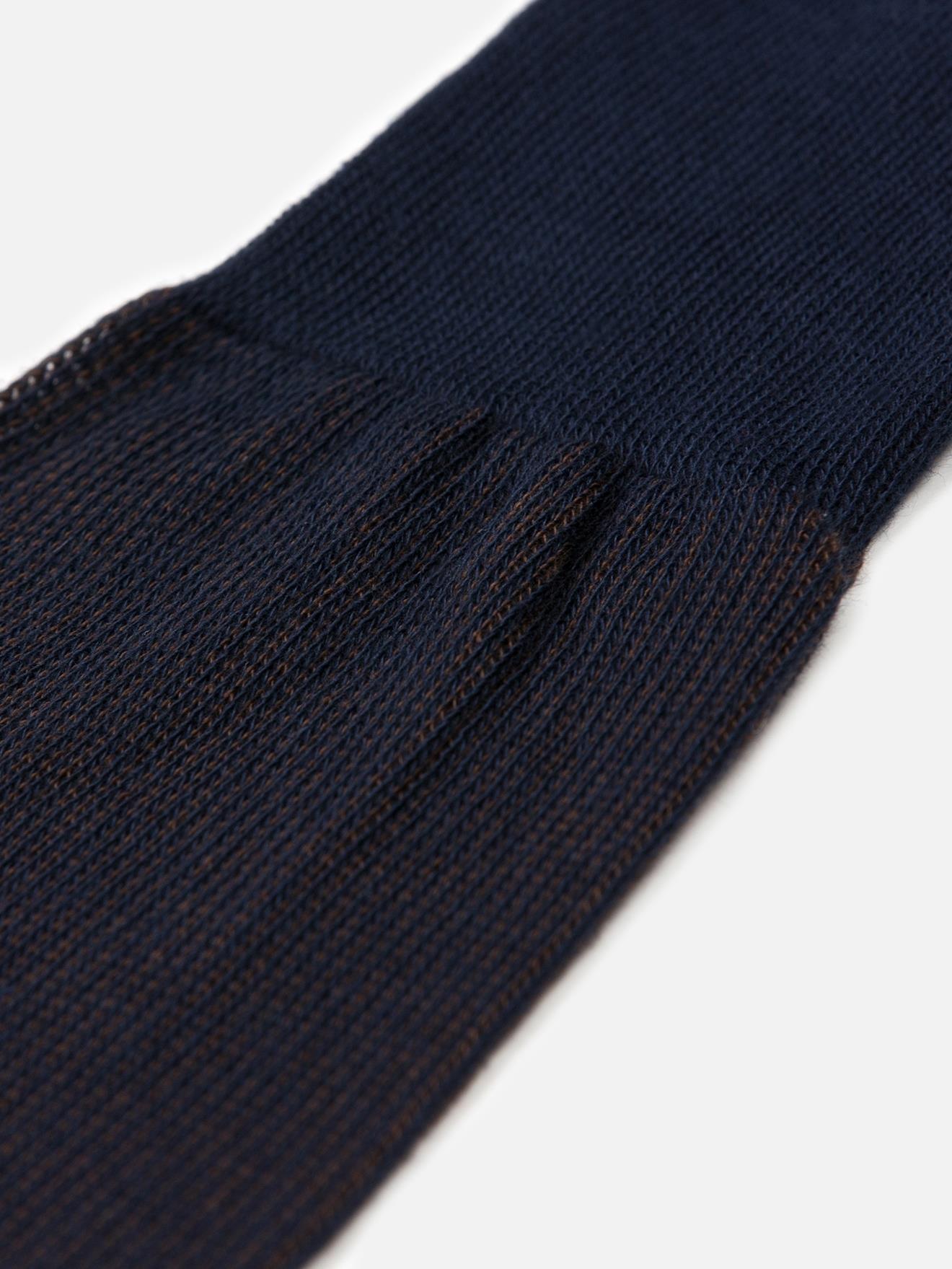 Chaussettes Ben à micro-motif marron