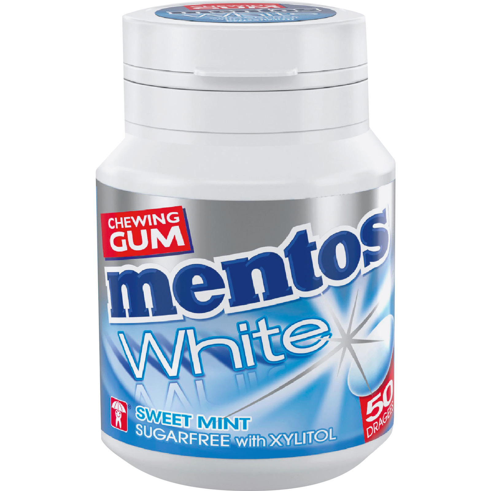 Mentos Gum White Sweetmint 75 g