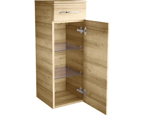 Middelhoge kast FACKELMANN Milano knoestig eiken 30 cm breed