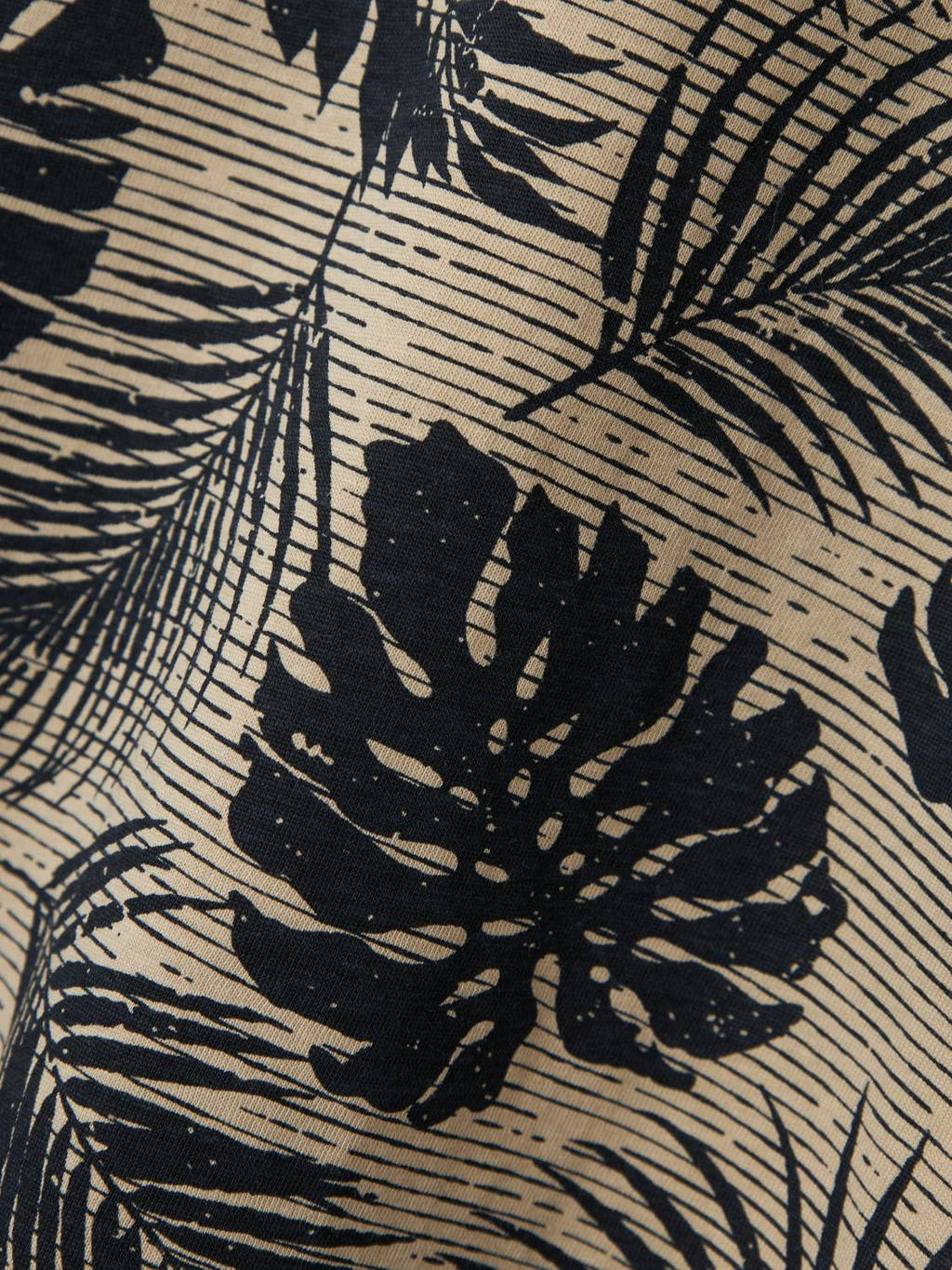 NAME IT T-shirt NKMVALTHER met all over print beige/zwart