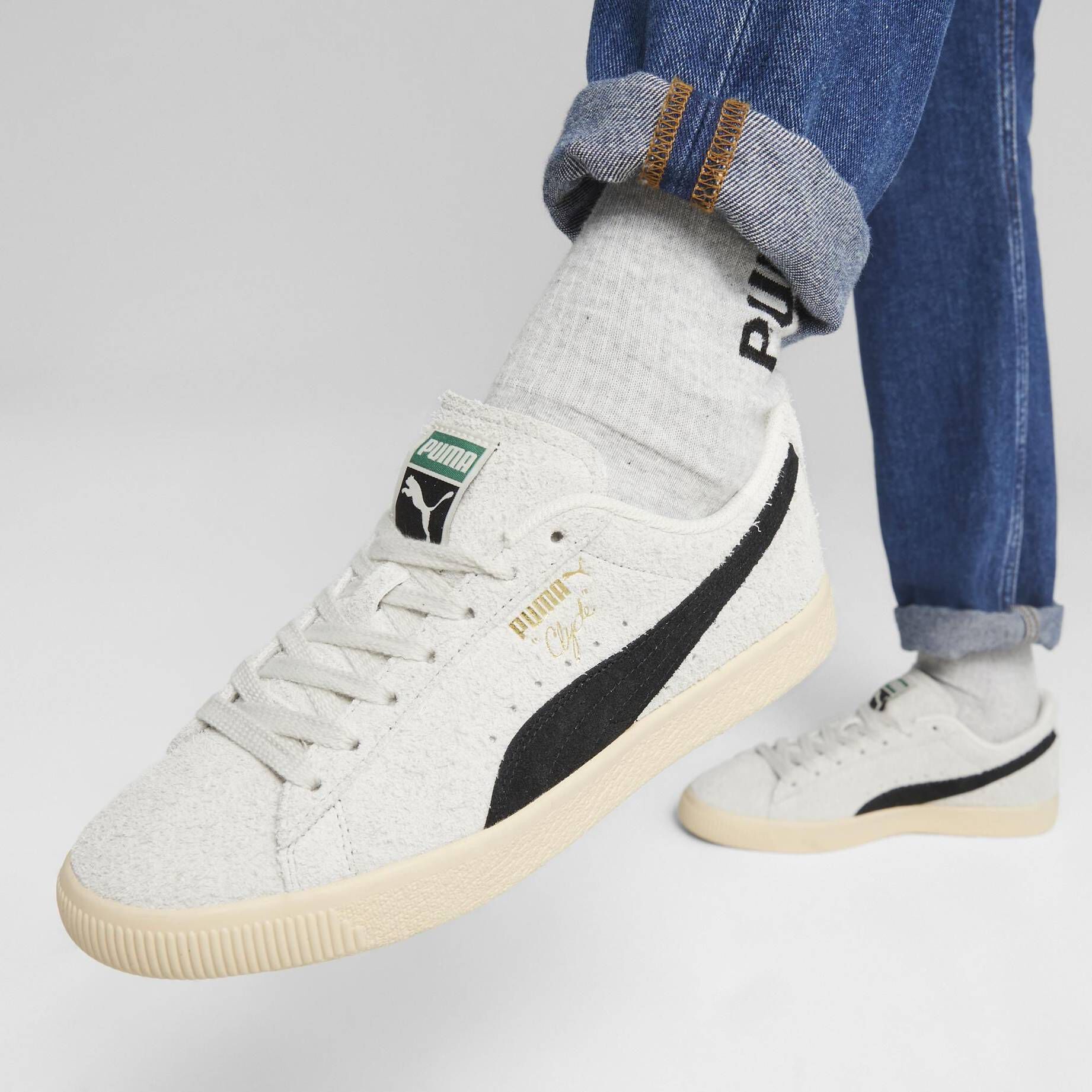 Puma| Herren Sneaker CLYDE HAIRY SUEDE