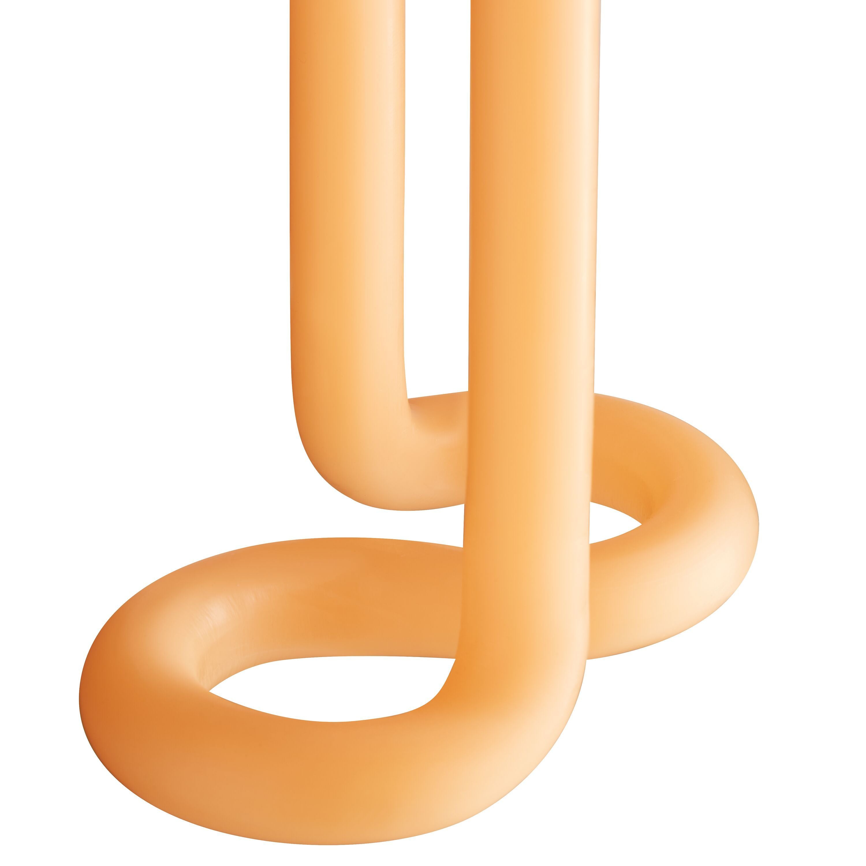 TWIST Kerze peach H27.5cm - Orange / B: 17.0 cm x T: 10.0 cm x H: 24.5 cm