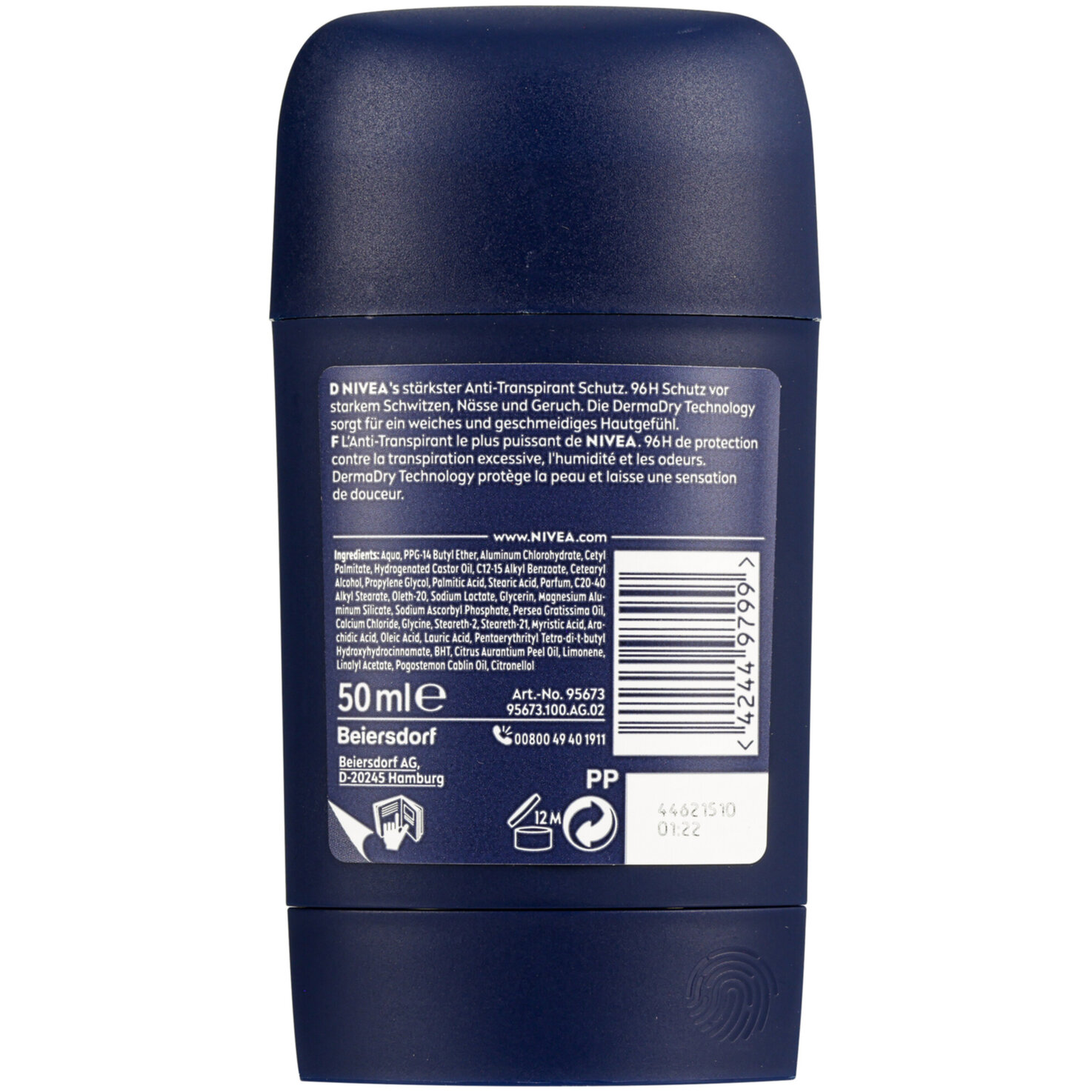 Nivea Deo Derma Dry Control Stick Male