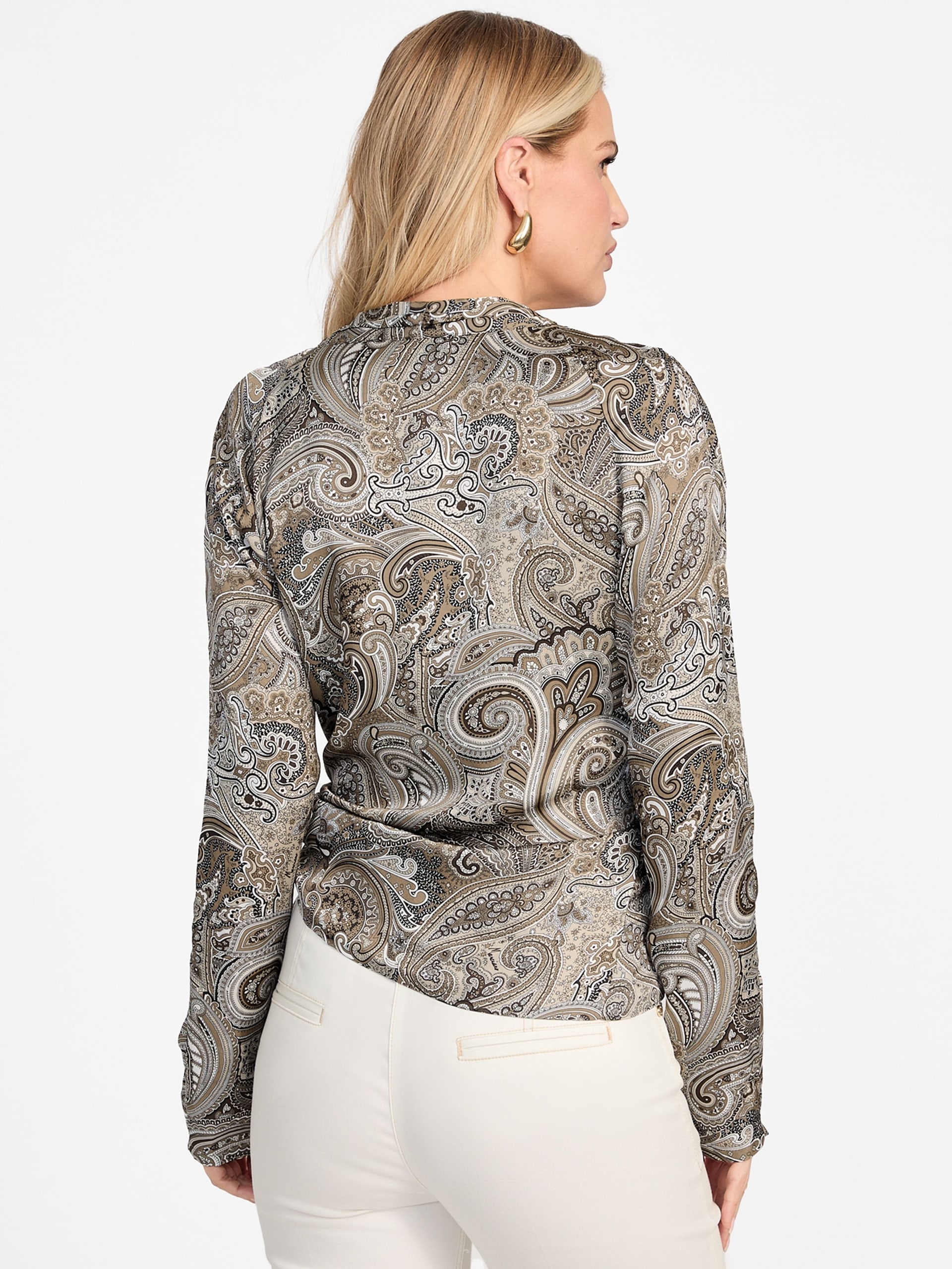Blusa envelope estampada Eco Alanis