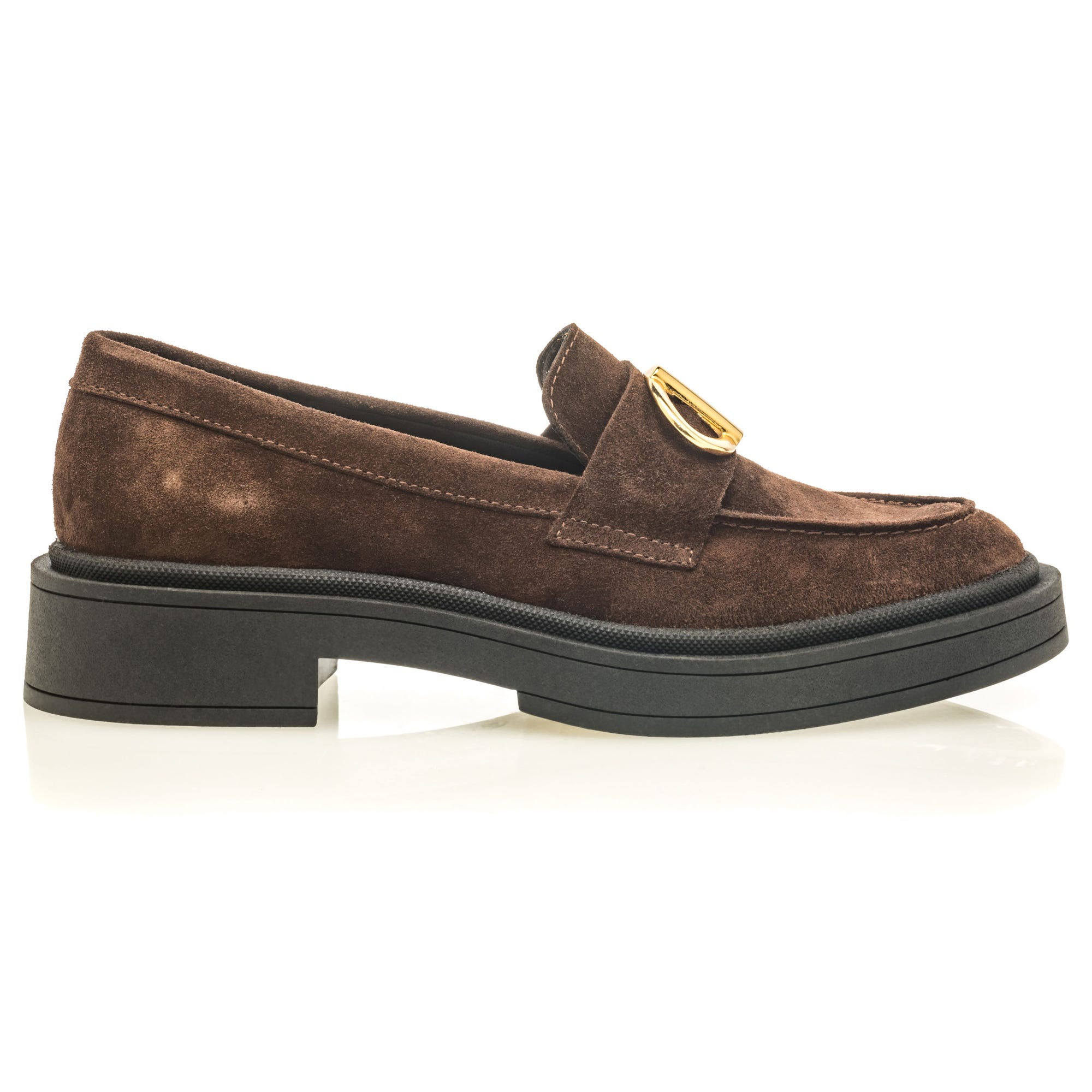Mocassins Femme en cuir marron