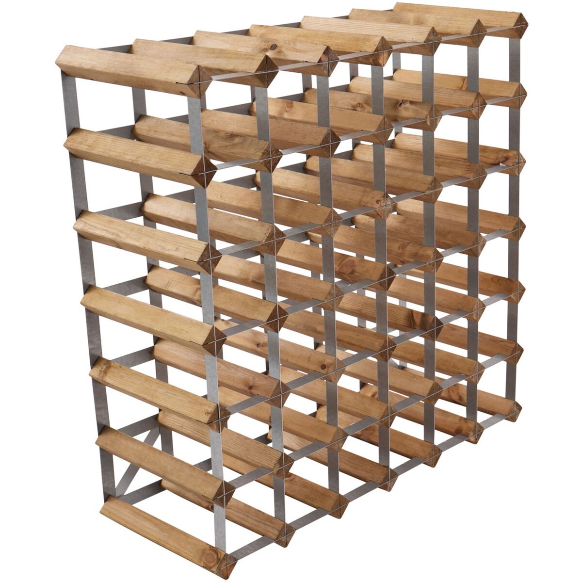 Vinstativ Påbyggingsbart 42 Flasker Light Oak