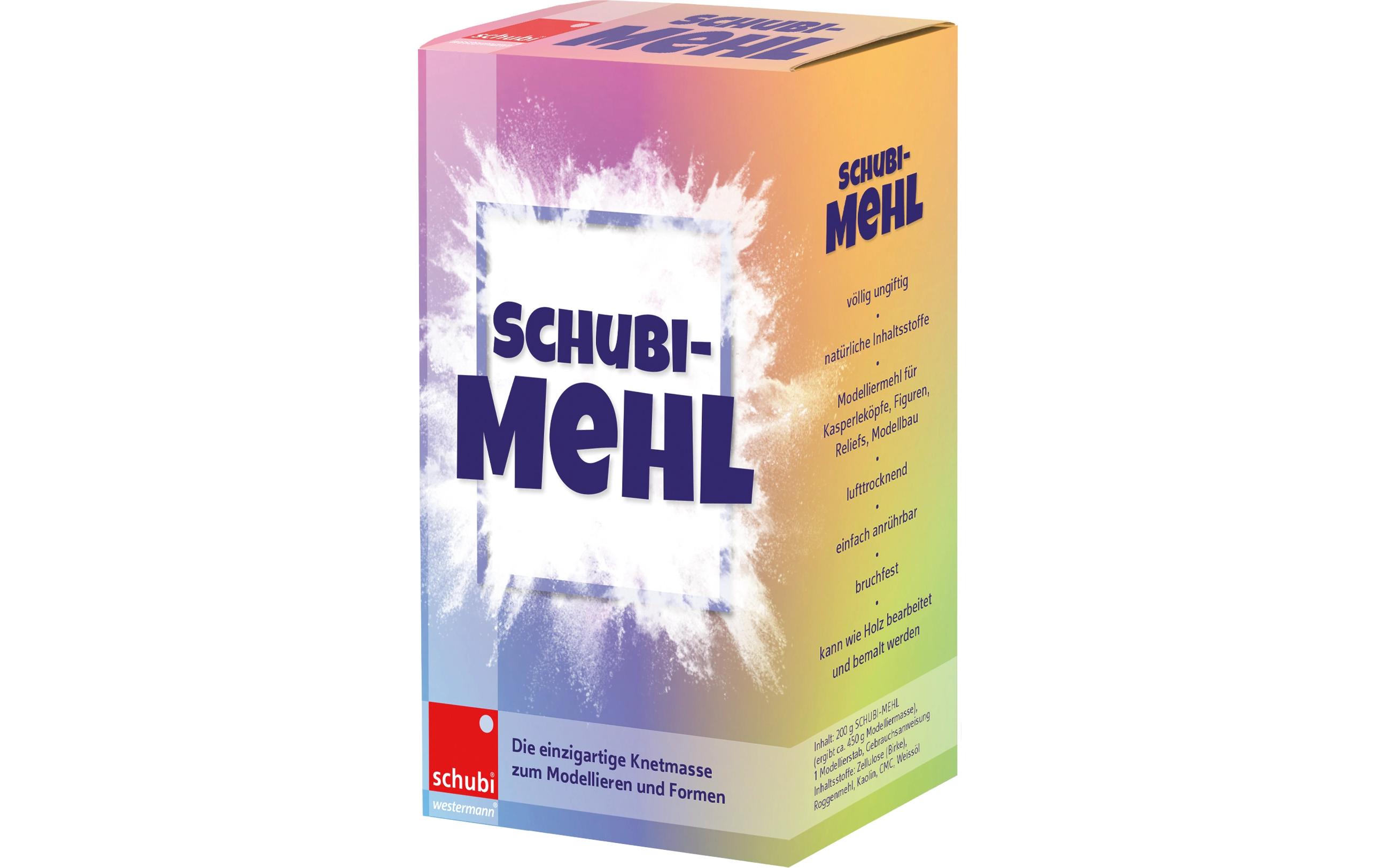 Modelliermasse Schubi Modelliermehl 200 gEinigartige Knetmasse mit Wasser anmischbar