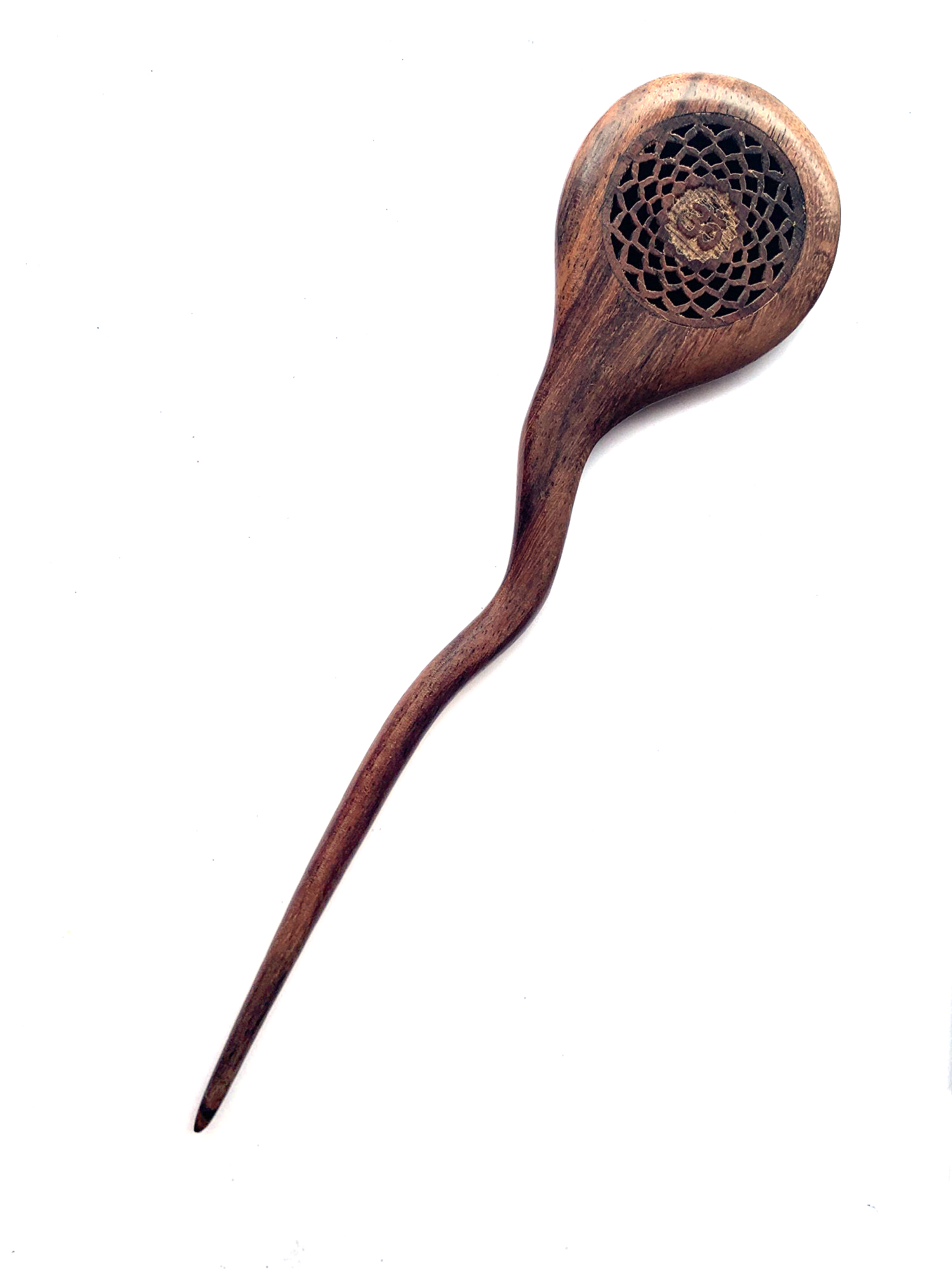 Haarnadel 'Om on Lotus' aus Holz, L 17 cm, B 4 cm, H 0,7 cm günstig bestellen