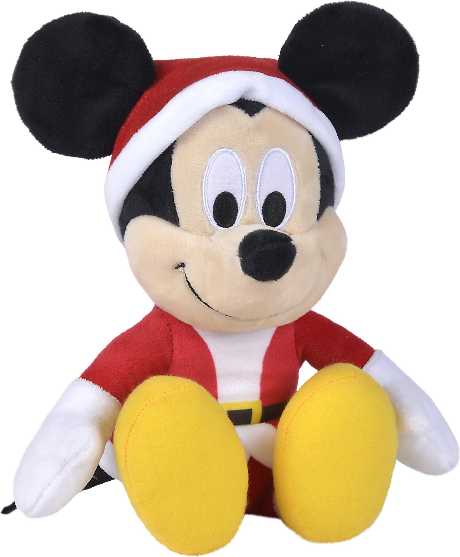 Disney knuffel Mickey Kerstmis rood / wit7 x 8 x 25 cm