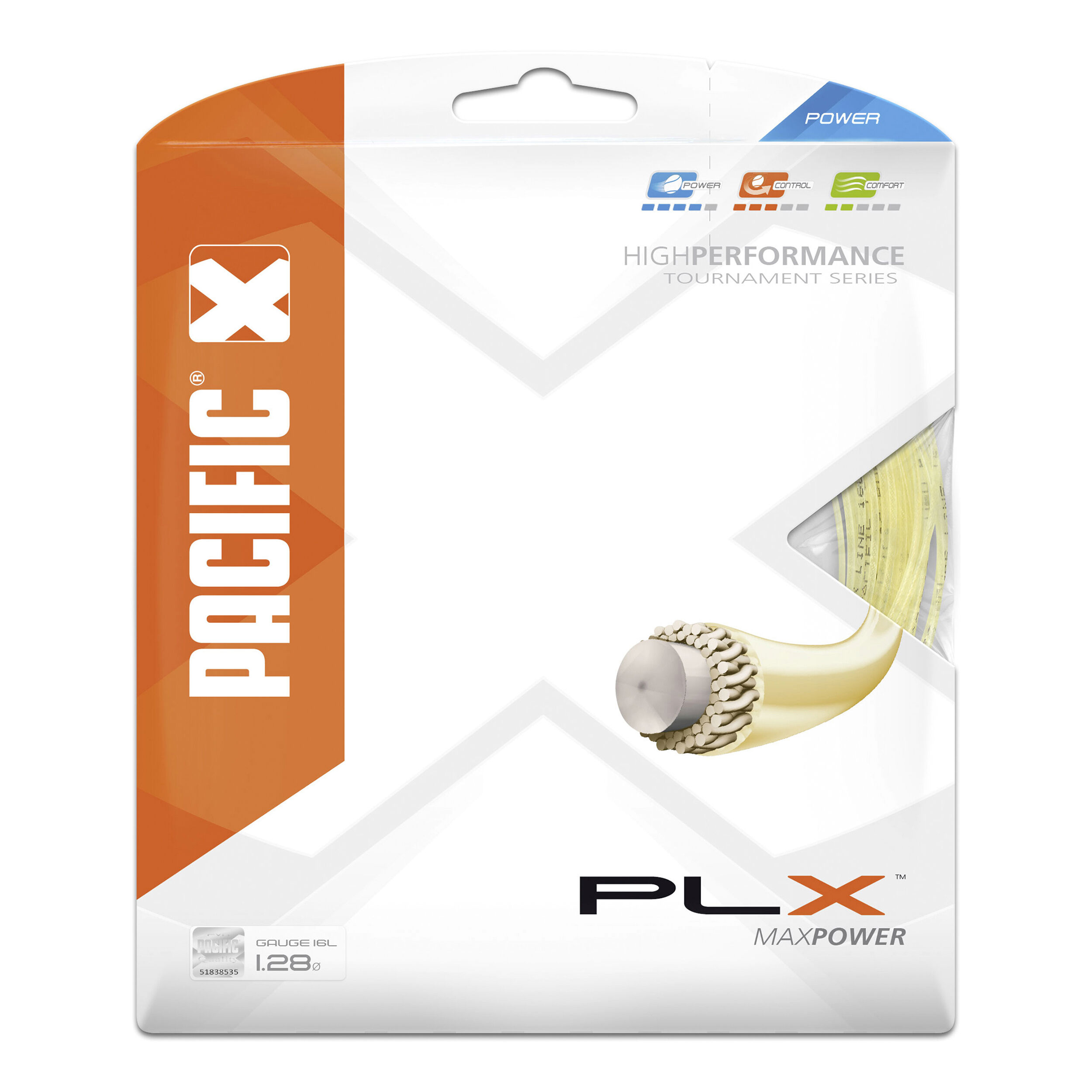 Pacific PLX (new Power Line) Natur Cordage En Garniture 12,2m - Écru
