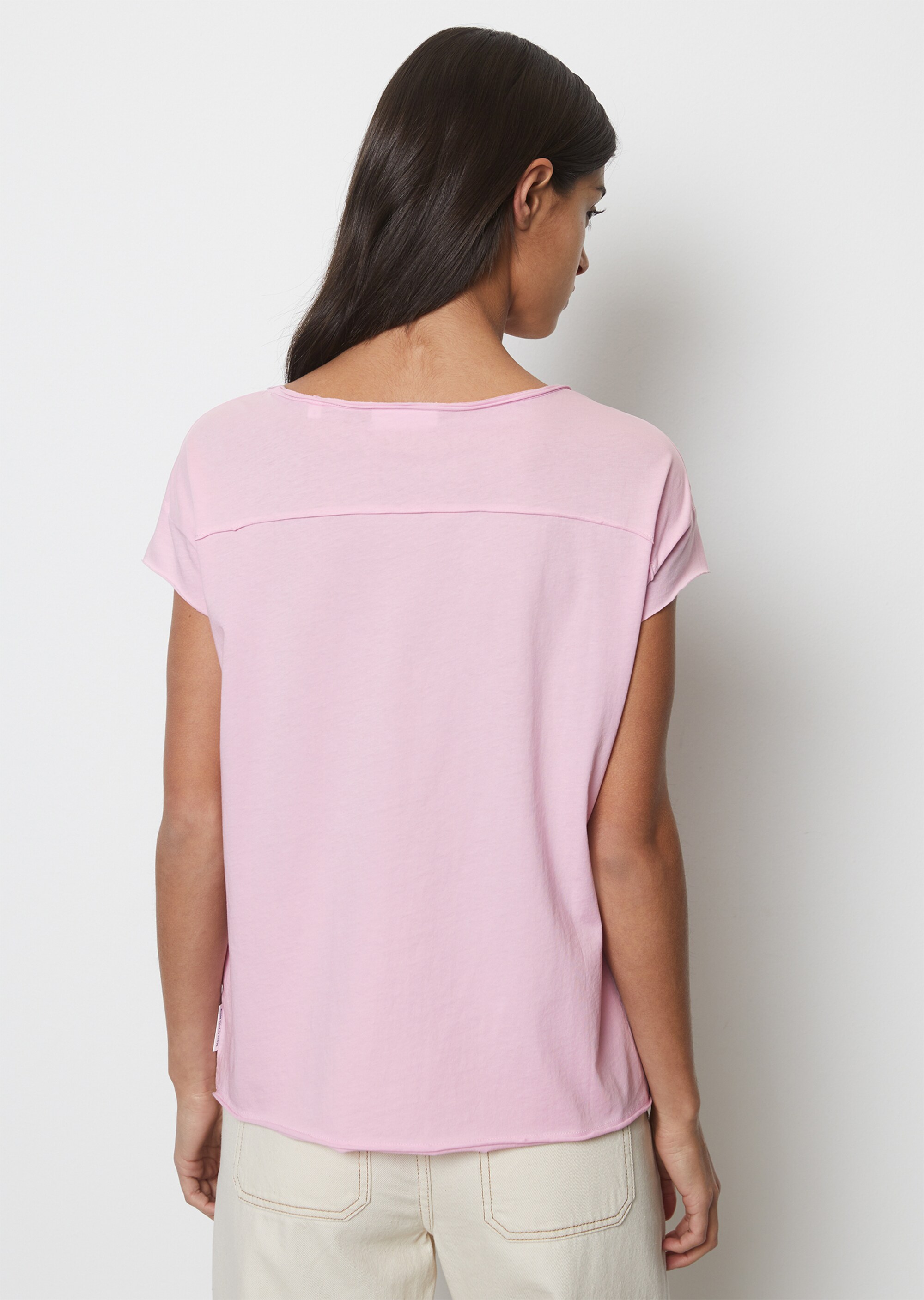 T-Shirt mit Brusttasche relaxed aus leichtem Single Jersey