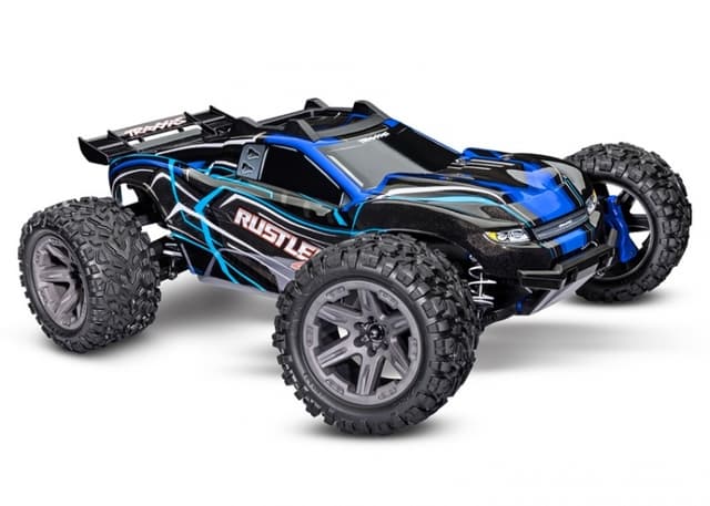 Traxxas Rustler 4x4 BL-2S RTR TQ Blå