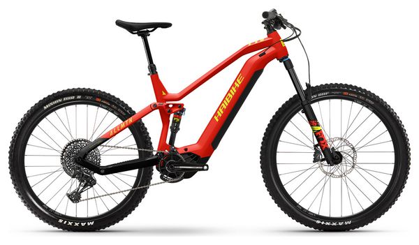 VTT Électrique Tout-Suspendu Haibike AllMtn 7 Sram GX Eagle 12V 750 Wh 29'' / 27.5'' Rouge / Jaune Fluo 2023 - Produit Reconditionné
