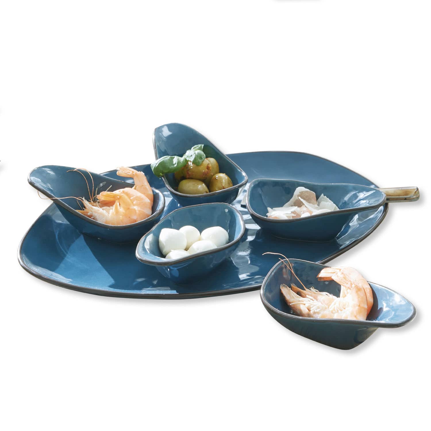 Servierschälchen  6er Set Biarré blau