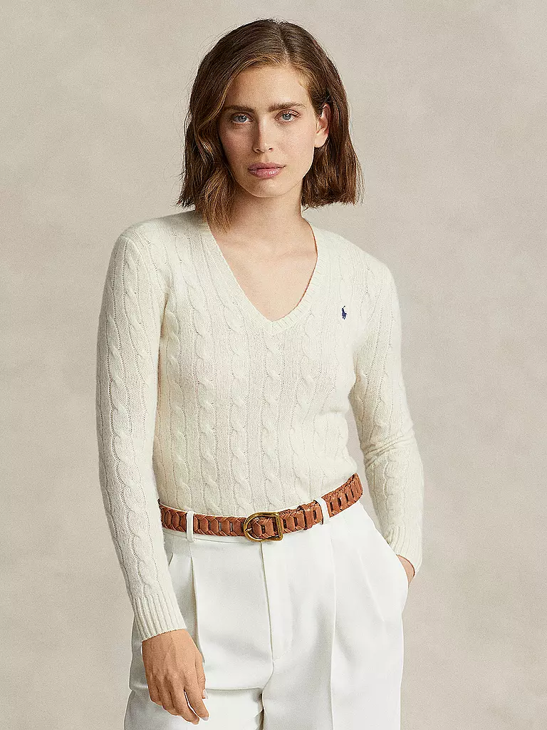 POLO RALPH LAUREN Pullover Slim Fit KIMBERLY beige