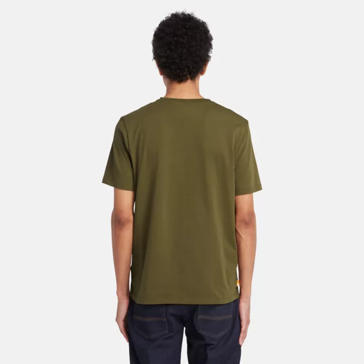 T-shirt à logo arbre Kennebec River pour homme en vert