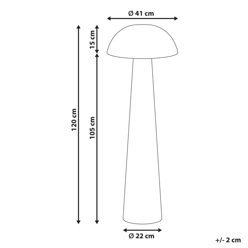 ALERO - Staande lamp - Bruin - Rotan