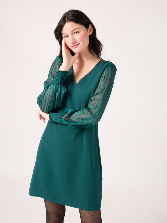 Robe courte unie