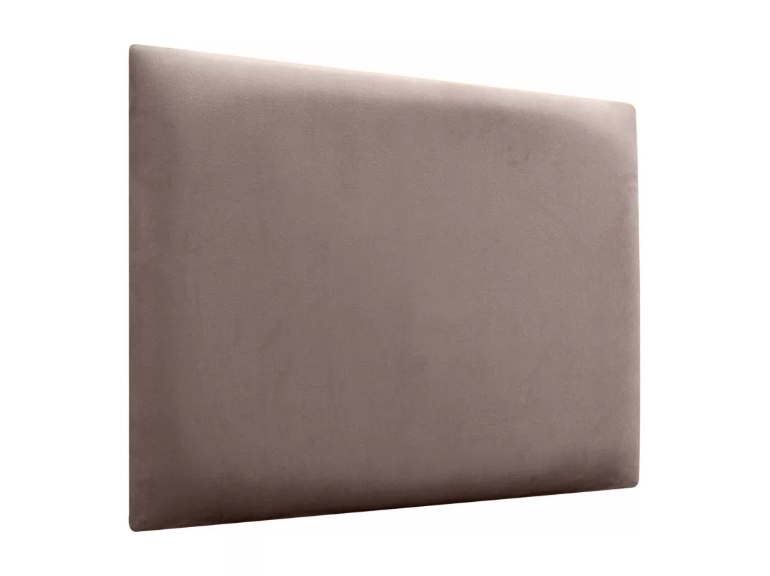 DHOME Tête delit Tapissée en velours de qualité supérieure composée de panneaux autocollants interchangeables pour chambre (marron, 160 cm)