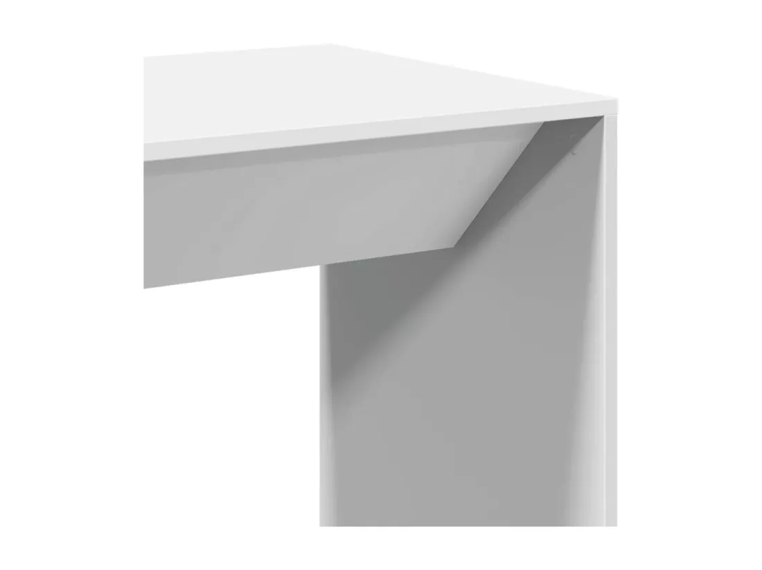Table de bar blanc 51x50x103,5 cm bois d'ingénierie