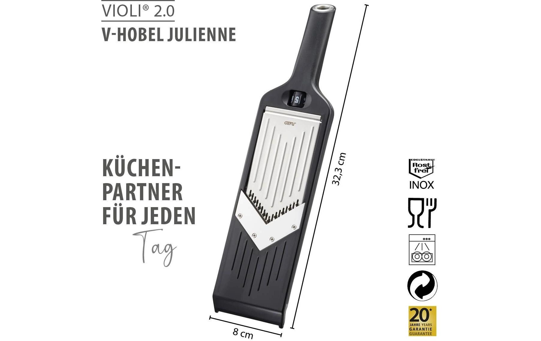 Käsehobel Julienne Violi 2.0 SchwarzV-Hobel