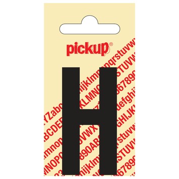 Pickup plakletter h 60 mm zwart