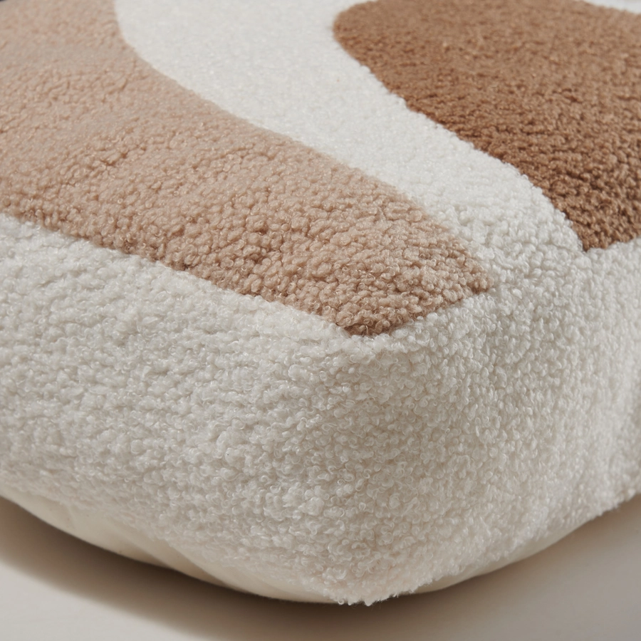 Nordic Coast Company Regenbogenkissen natur  camel  beige