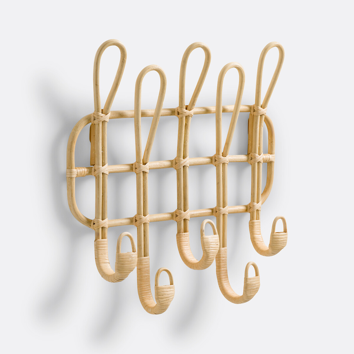 LA REDOUTE INTERIEURS<br>Wandkapstok 5 haken duplo em rattan, Miya